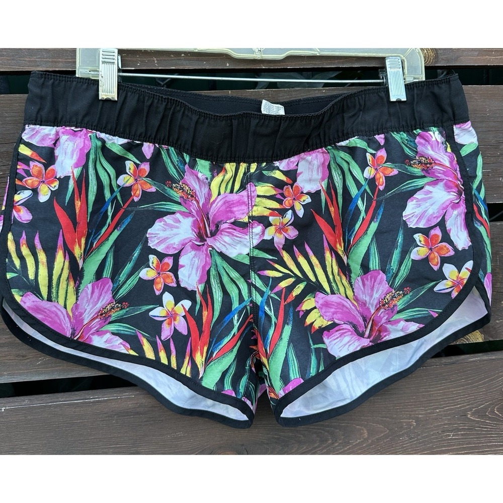 Hurley Women's BoardShorts Floral‎ XLarge